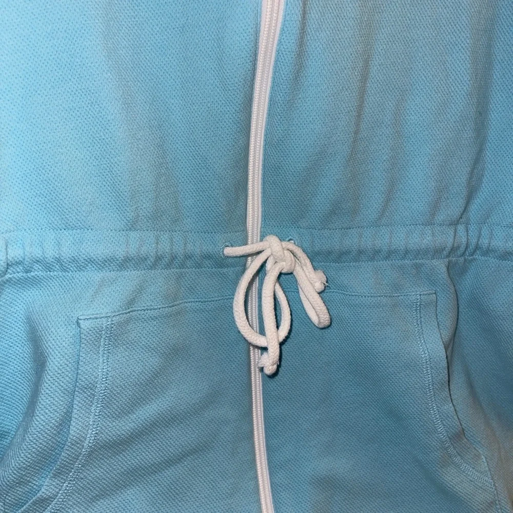 T by Talbots PIQUÉ DRAWCORD HOODED JACKET Size Medium - Picture 9 of 16